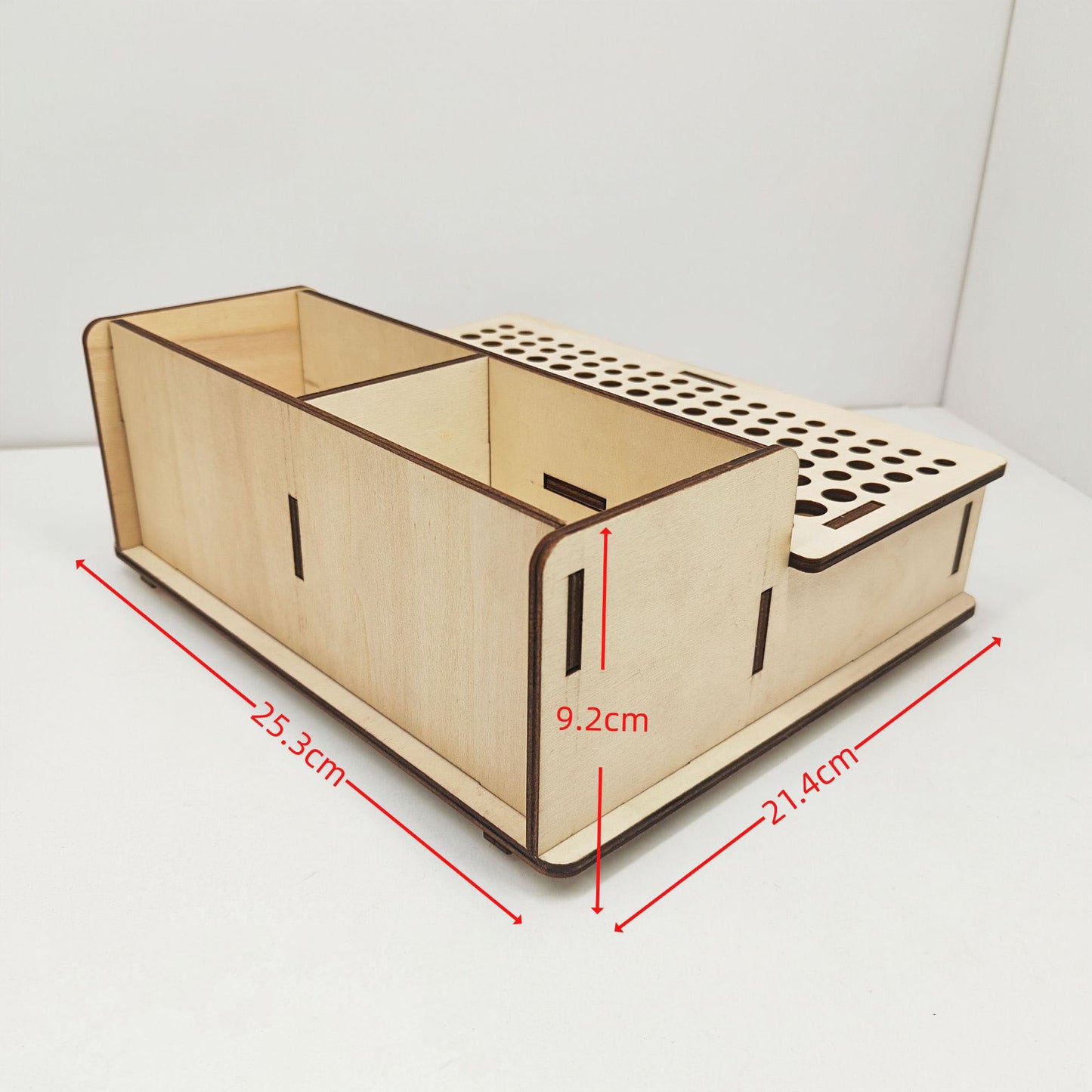 Creative DIY wooden storage display pen holder Wood Tool Rack 103 hole tool storage rack