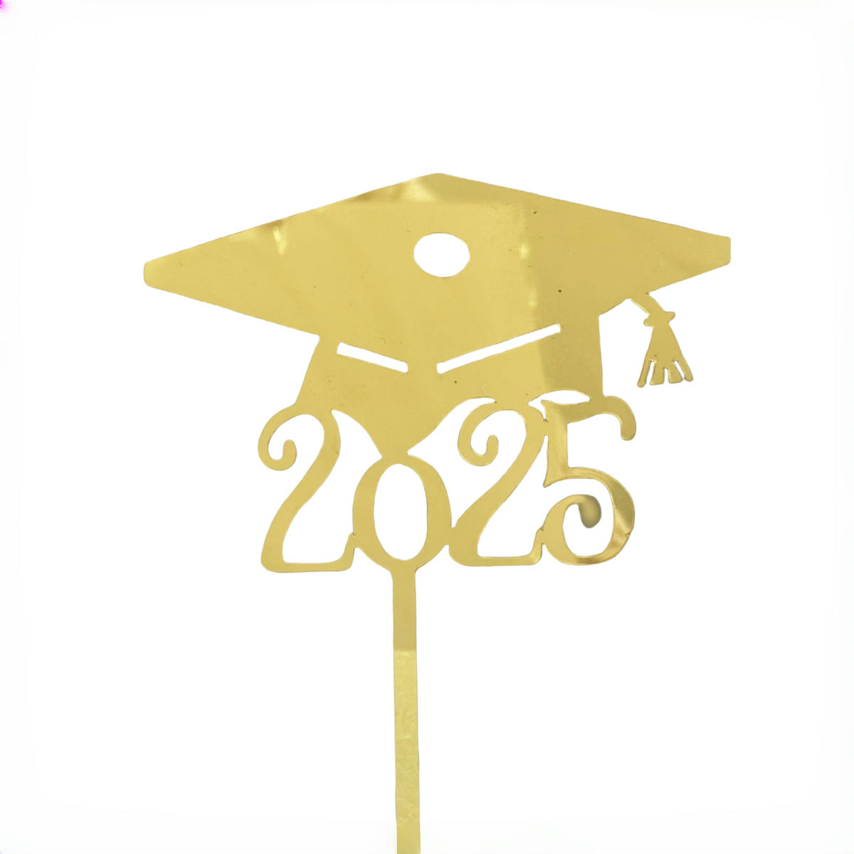 2025 Graduation Cake Topper Black Gold Acrylic Cake Topper Congrats Grad You Did It Congratulations 5 Design Table Centerpiece Sticks Grad Party Food Appetizer Picks for Cake Decor Supplies