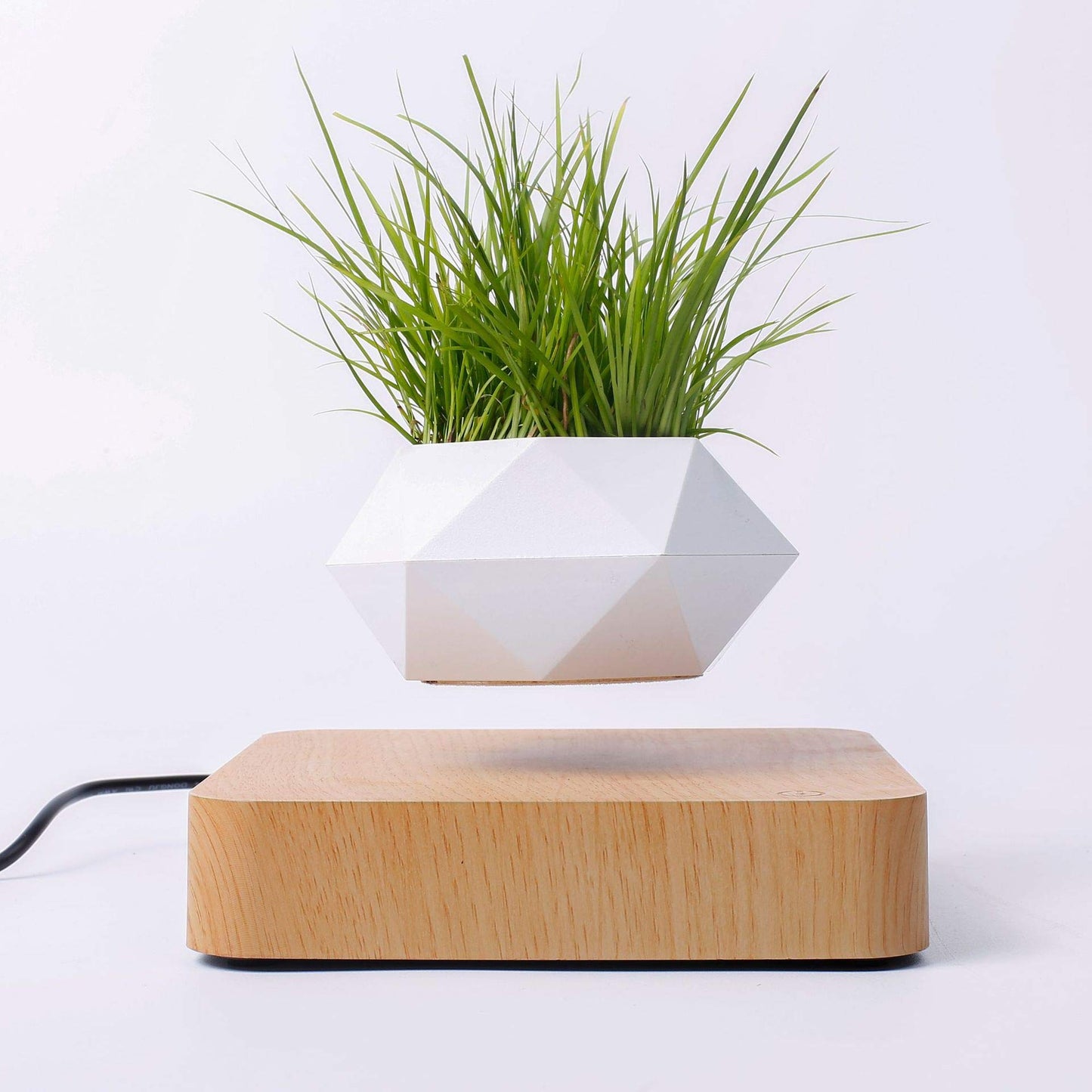 Magnetic levitation Floating air Bonsai creative ornaments Rotation potted plant Suspension Flower Pot Home Desk Decor
