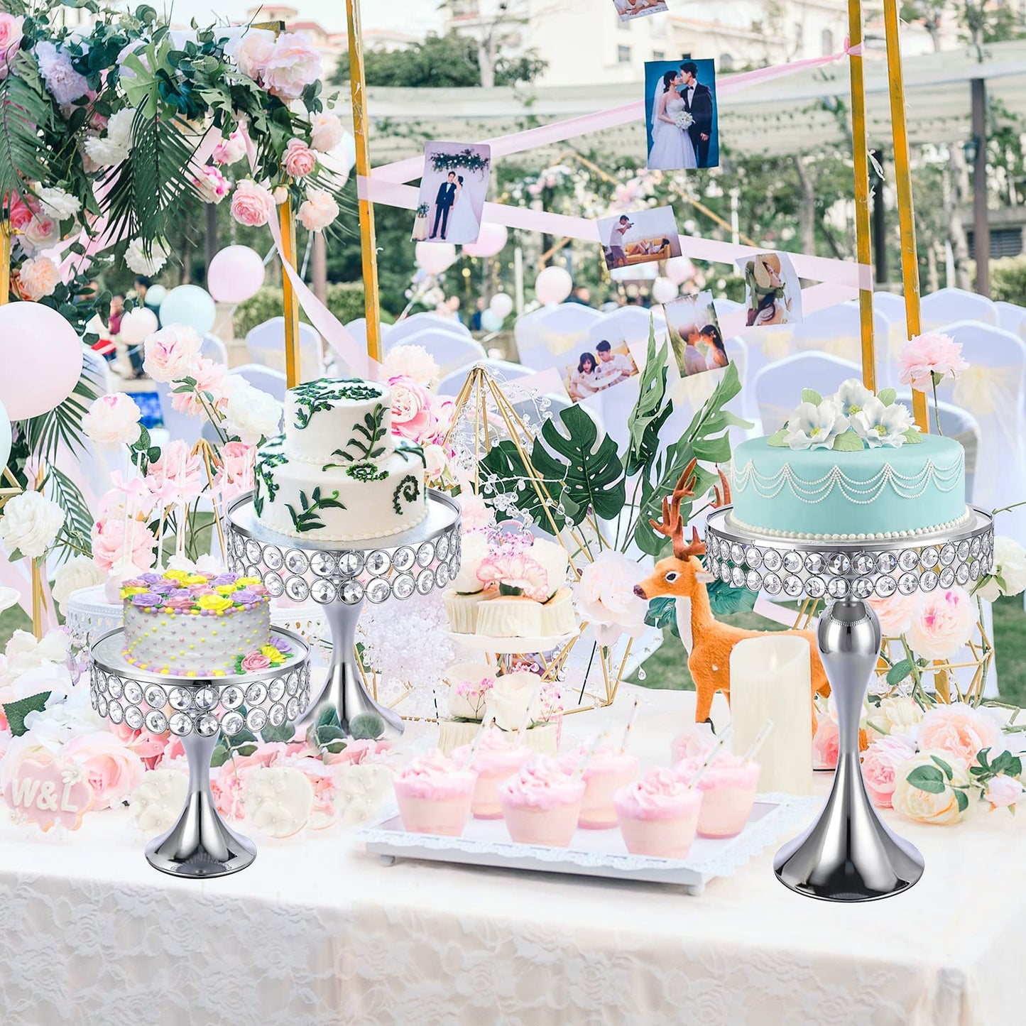 Cupcake Stands 3 Pcs Crystal Cake Stands Set Cake Holder Mirror Plates Wedding Generic Cupcake Stand Cupcake Holders Cup Cake Stand Cupcake Tray Cupcake Holder Stand