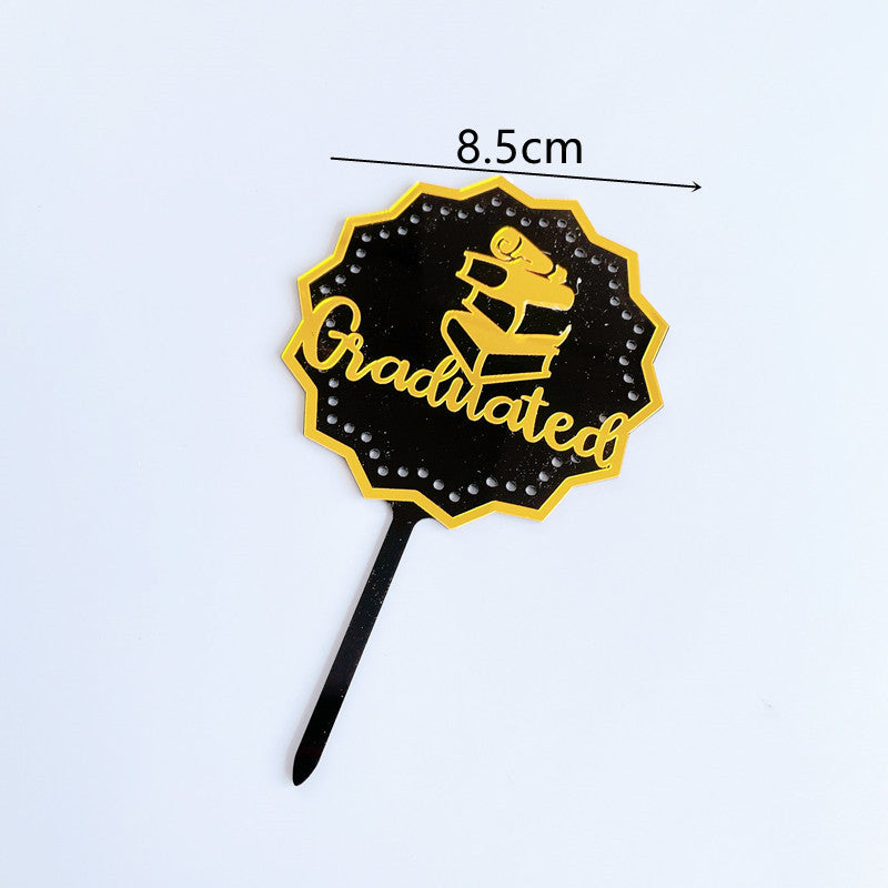 Graduation Cupcake Toppers 2025 Gold Glitter Graduation Party Decorations 2025 Class of 2025 Cupcake Topper for Grade Graduation Party Supplies