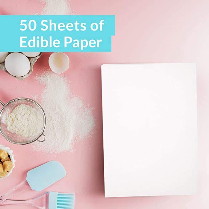 A4 Size 25 Sheets Frosting Sheets Edible Sugar Papers Icing Paper for Cake Decoration 11.7"*8.3 "Cake Decorating Tools