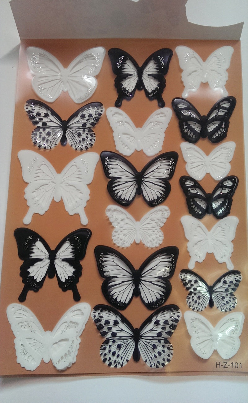 18pcs 3D Butterfly Wall Decals - Premium Dimensional Stickers for Kids' Room & Bedroom Decor (Self-Adhesive, Removable, Creative Background Wall Art)