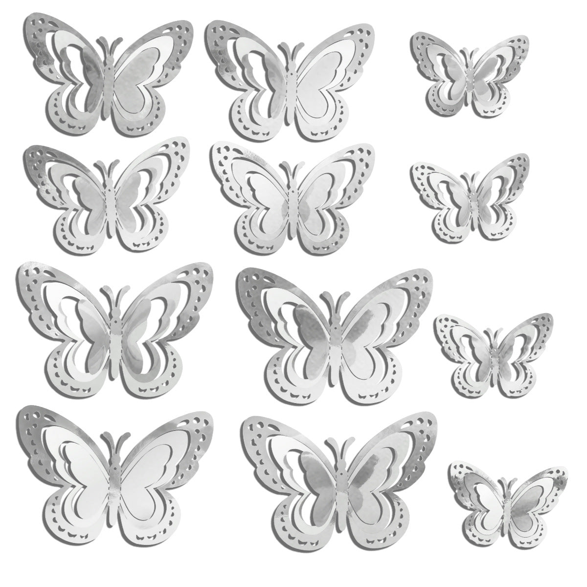 3D Layered Butterfly Wall Stickers – 3-Tier Hollow-Out Design, TEMU’s Bestseller for Living Room & Home Decor