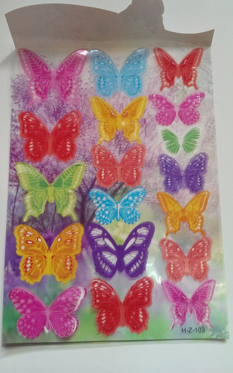 18pcs 3D Butterfly Wall Decals - Premium Dimensional Stickers for Kids' Room & Bedroom Decor (Self-Adhesive, Removable, Creative Background Wall Art)
