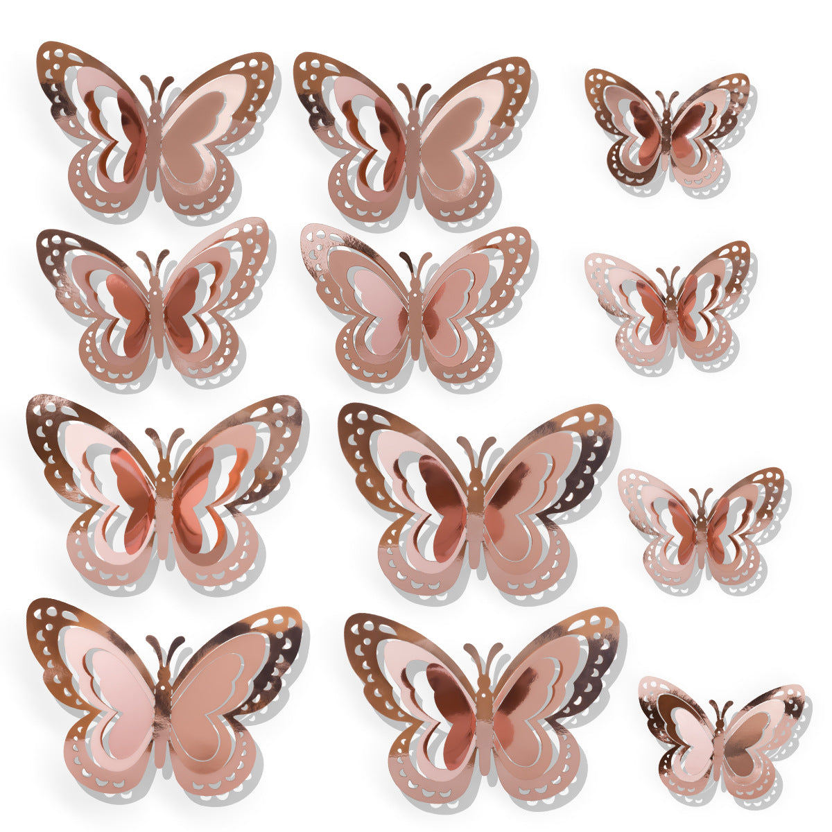 3D Layered Butterfly Wall Stickers – 3-Tier Hollow-Out Design, TEMU’s Bestseller for Living Room & Home Decor