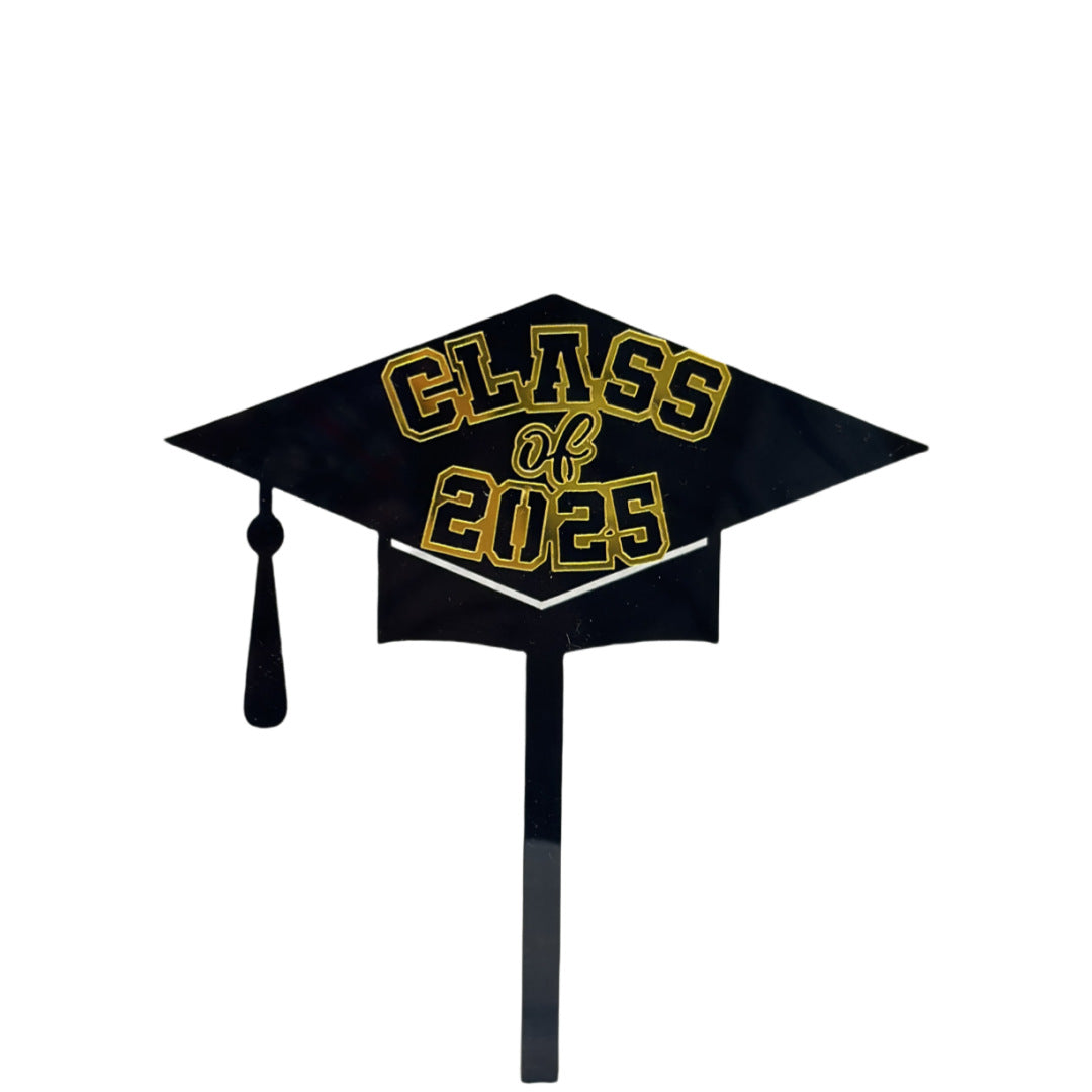 Class Of 2025 Cake Topper Congrats Grad College Graduation Themed Party Decorations Supplies Graduation Season Acrylic Cake Topper, Happy Graduation Cake Decoration Party Supplies, Cake Decor Supplies, Baking Decor Supplies