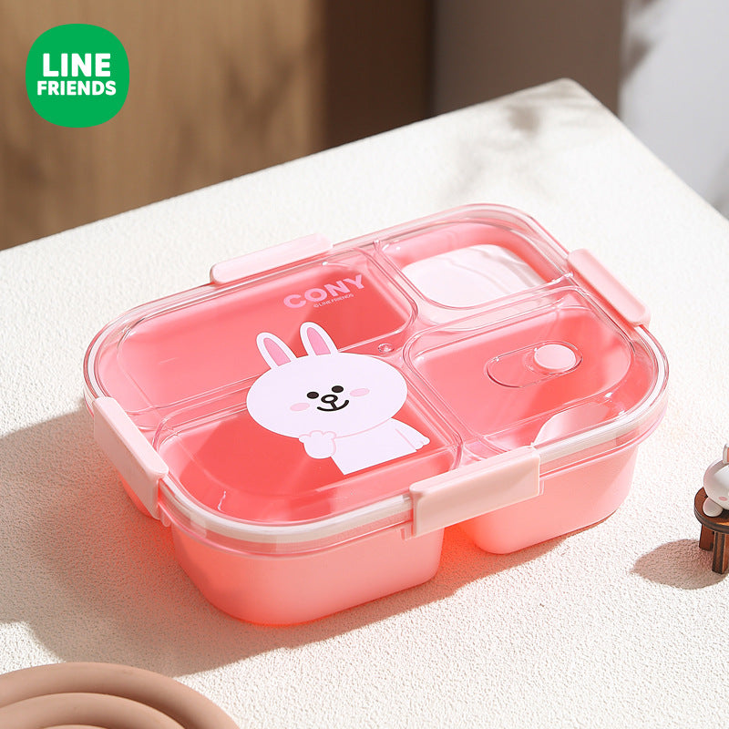 Brown Bear Thermal Lunch Box Set - Insulated 3-Layer Food Container with Carry Bag (Leakproof & Dishwasher Safe)