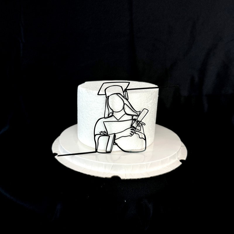 Gold Black Doctorial Hat Graduation Party Cake Toppers Acrylic Congratulations Graduation For Students Graduation Party Cake Decorations