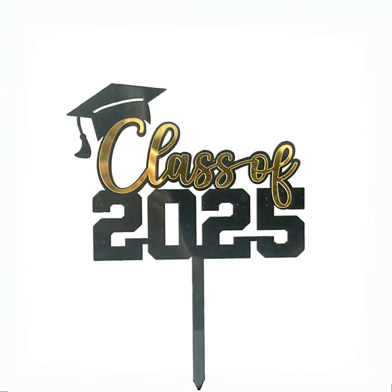 Class Of 2025 Cake Topper Congrats Grad College Graduation Themed Party Decorations Supplies Graduation Season Acrylic Cake Topper, Happy Graduation Cake Decoration Party Supplies, Cake Decor Supplies, Baking Decor Supplies