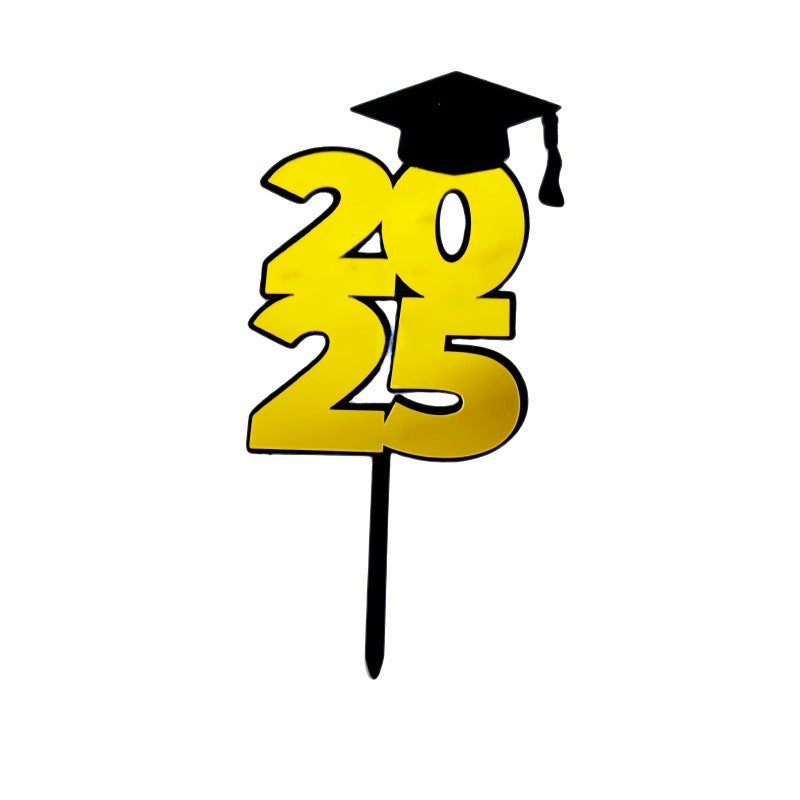 Class Of 2025 Cake Topper Congrats Grad College Graduation Themed Party Decorations Supplies Graduation Season Acrylic Cake Topper, Happy Graduation Cake Decoration Party Supplies, Cake Decor Supplies, Baking Decor Supplies