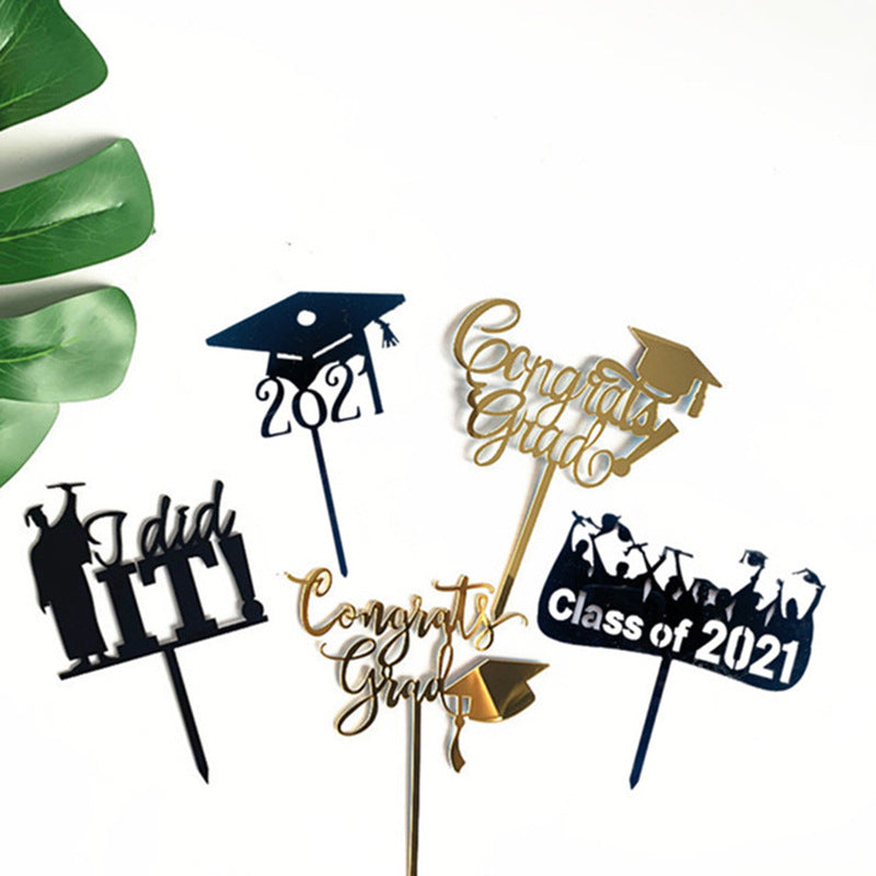 Graduation Cupcake Toppers 2025 Gold Glitter Graduation Party Decorations 2025 Class of 2025 Cupcake Topper for Grade Graduation Party Supplies