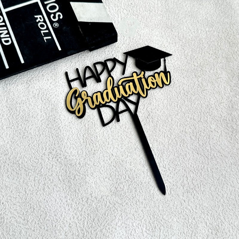 Class Of 2025 Cake Topper Congrats Grad College Graduation Themed Party Decorations Supplies Graduation Season Acrylic Cake Topper, Happy Graduation Cake Decoration Party Supplies, Cake Decor Supplies, Baking Decor Supplies