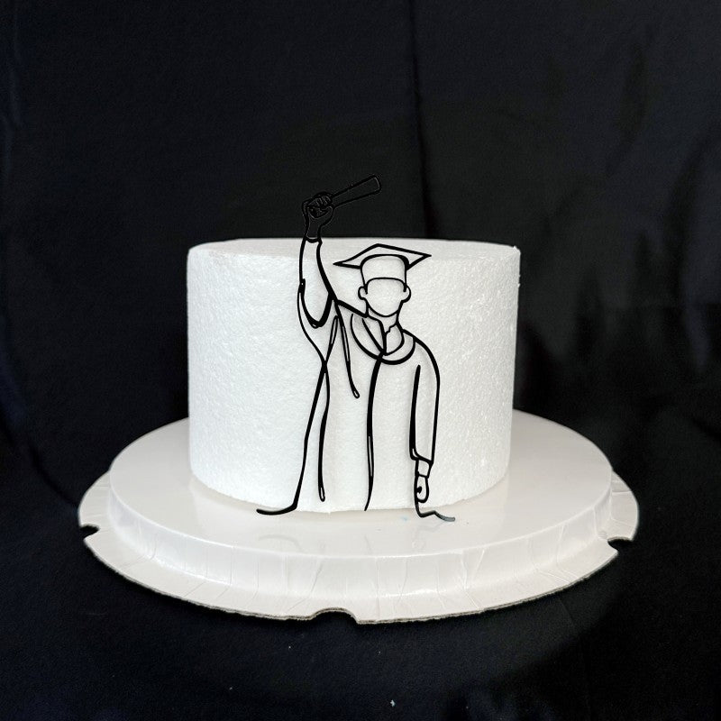 Gold Black Doctorial Hat Graduation Party Cake Toppers Acrylic Congratulations Graduation For Students Graduation Party Cake Decorations