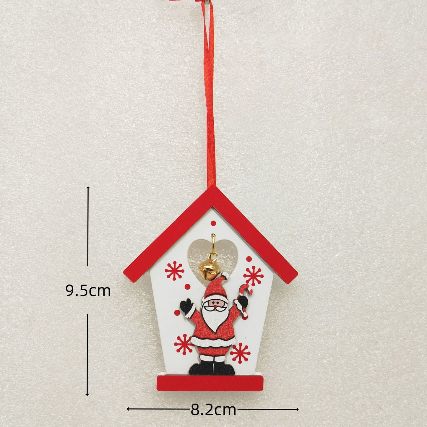 Christmas Wooden Ornaments Set – Angel Wings, Tree Topper Star, Bells & Reindeer – Rustic Holiday Decor for Christmas Tree, Home, and Festive Gifting