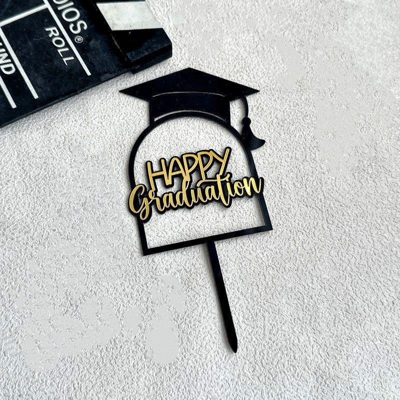 Class Of 2025 Cake Topper Congrats Grad College Graduation Themed Party Decorations Supplies Graduation Season Acrylic Cake Topper, Happy Graduation Cake Decoration Party Supplies, Cake Decor Supplies, Baking Decor Supplies