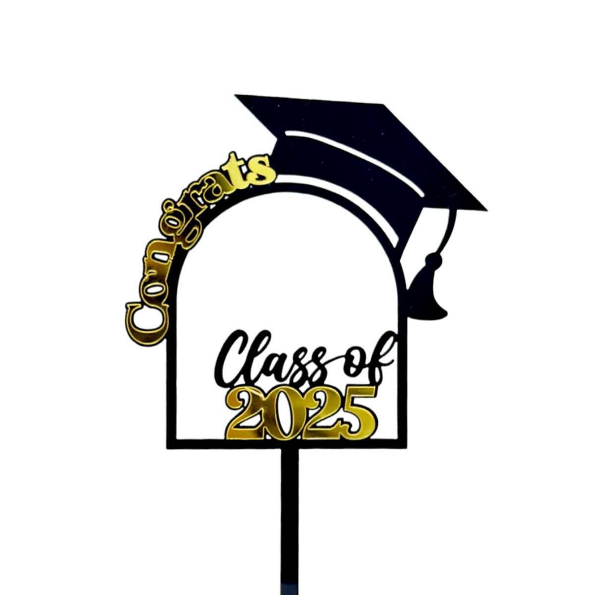 Class Of 2025 Cake Topper Congrats Grad College Graduation Themed Party Decorations Supplies Graduation Season Acrylic Cake Topper, Happy Graduation Cake Decoration Party Supplies, Cake Decor Supplies, Baking Decor Supplies