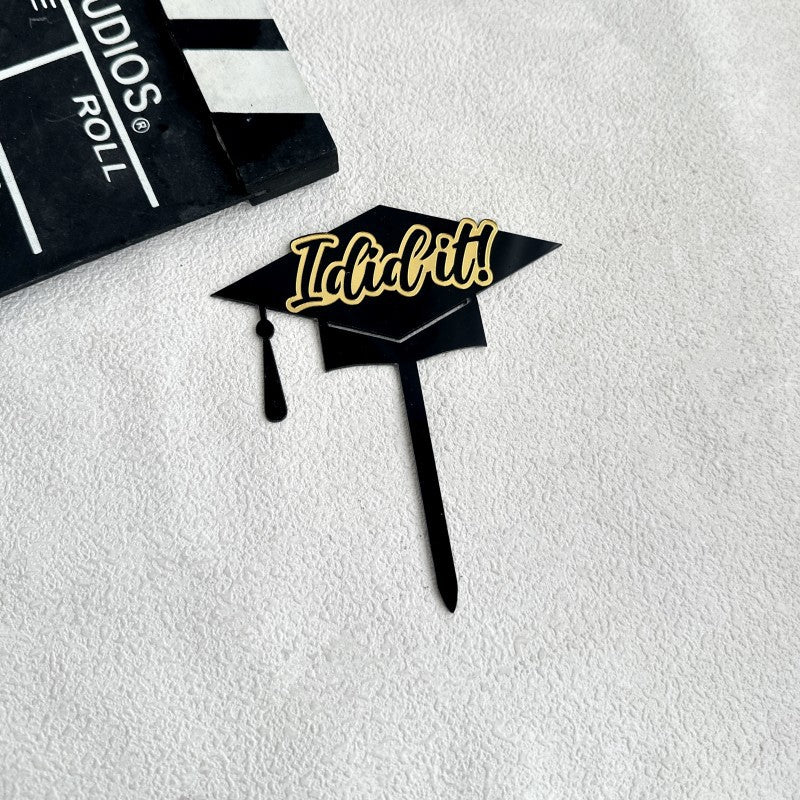 Class Of 2025 Cake Topper Congrats Grad College Graduation Themed Party Decorations Supplies Graduation Season Acrylic Cake Topper, Happy Graduation Cake Decoration Party Supplies, Cake Decor Supplies, Baking Decor Supplies