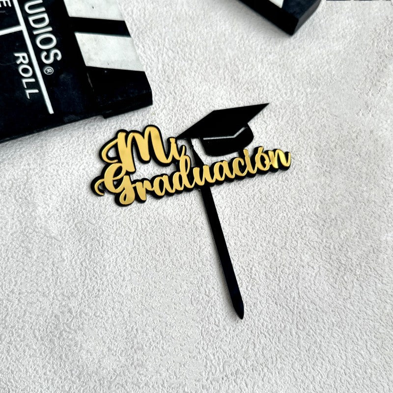 Class Of 2025 Cake Topper Congrats Grad College Graduation Themed Party Decorations Supplies Graduation Season Acrylic Cake Topper, Happy Graduation Cake Decoration Party Supplies, Cake Decor Supplies, Baking Decor Supplies