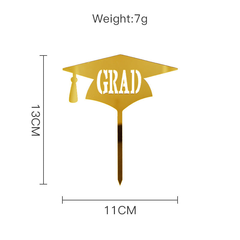 2025 Graduation Cupcake Toppers, 8 Pcs Multicolour Acrylic Cupcake Topper,2025 Congrats Grad Class of Graduation Decorations for Various Birthday Party Cake Decoration