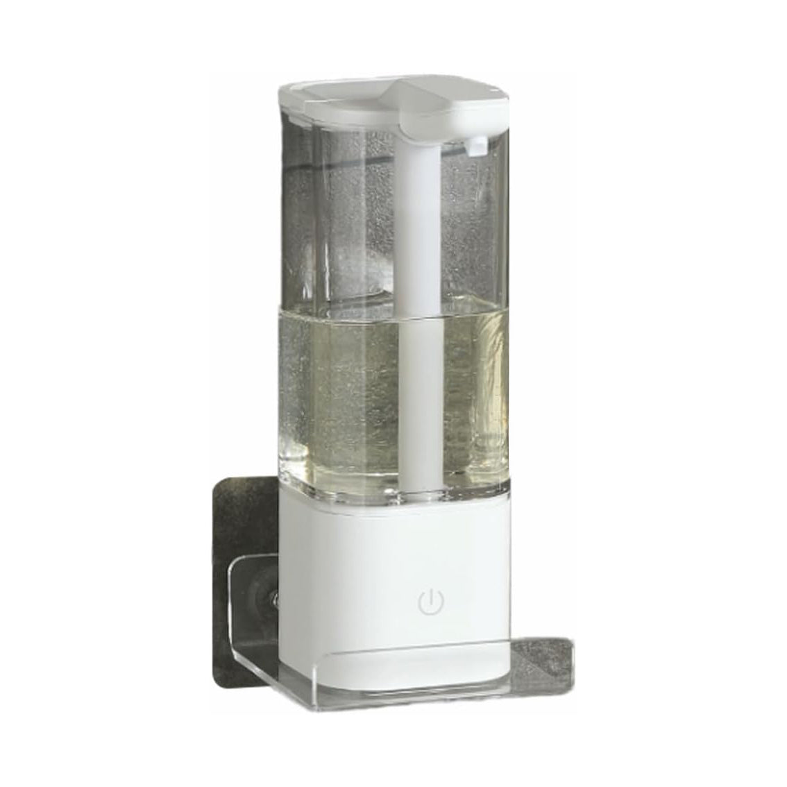 Simple Automatic Sensor Soap Dispenser Plastic Refillable Container Bottle for Business and Home 550ml 19.3oz Easy to use, Battery White+stand
