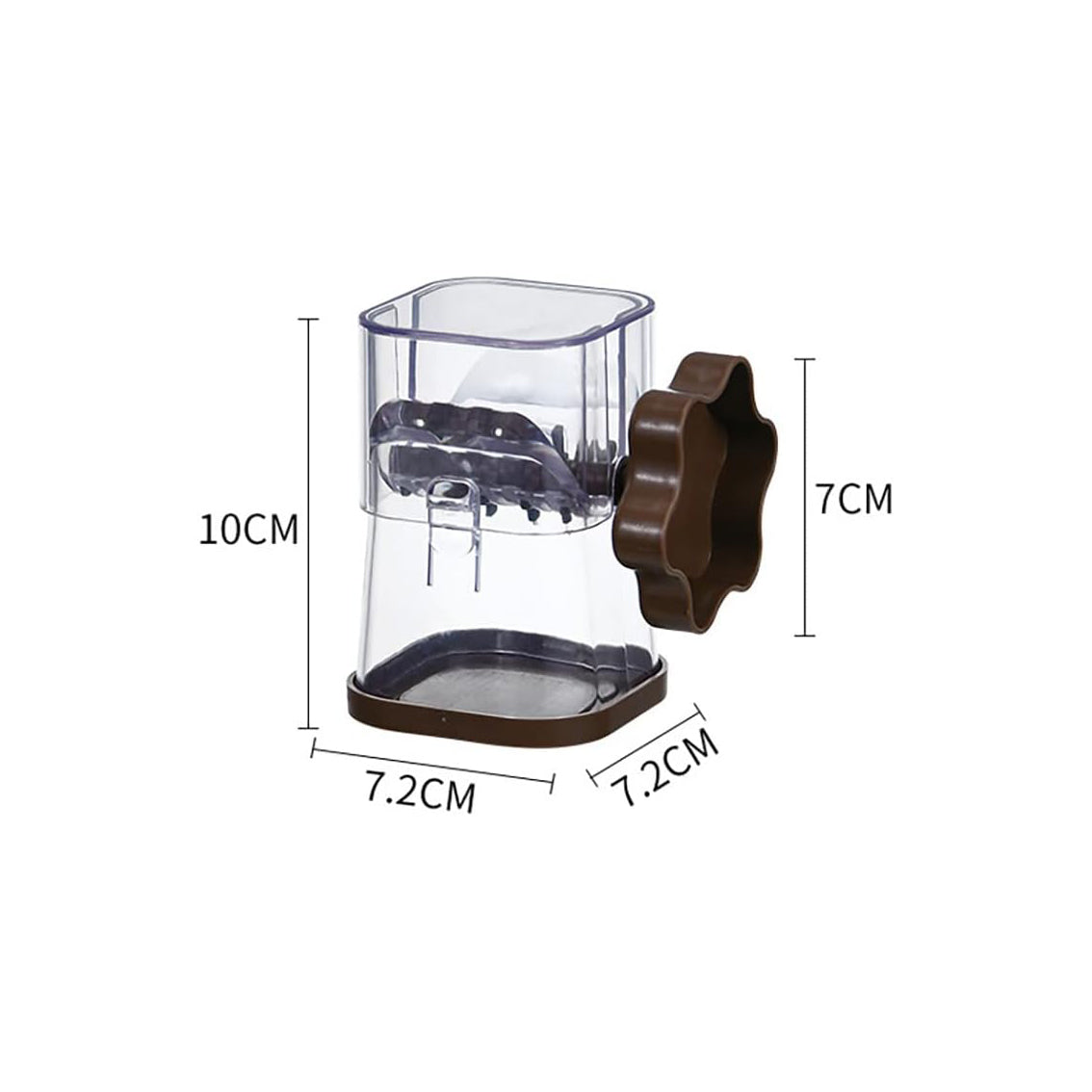 Manual Nut Grinder Portable Dried Fruit Crusher Hand Peanut Masher Walnut Chocolate Chopper With Cover Kitchen Tool Accessories (Blue)