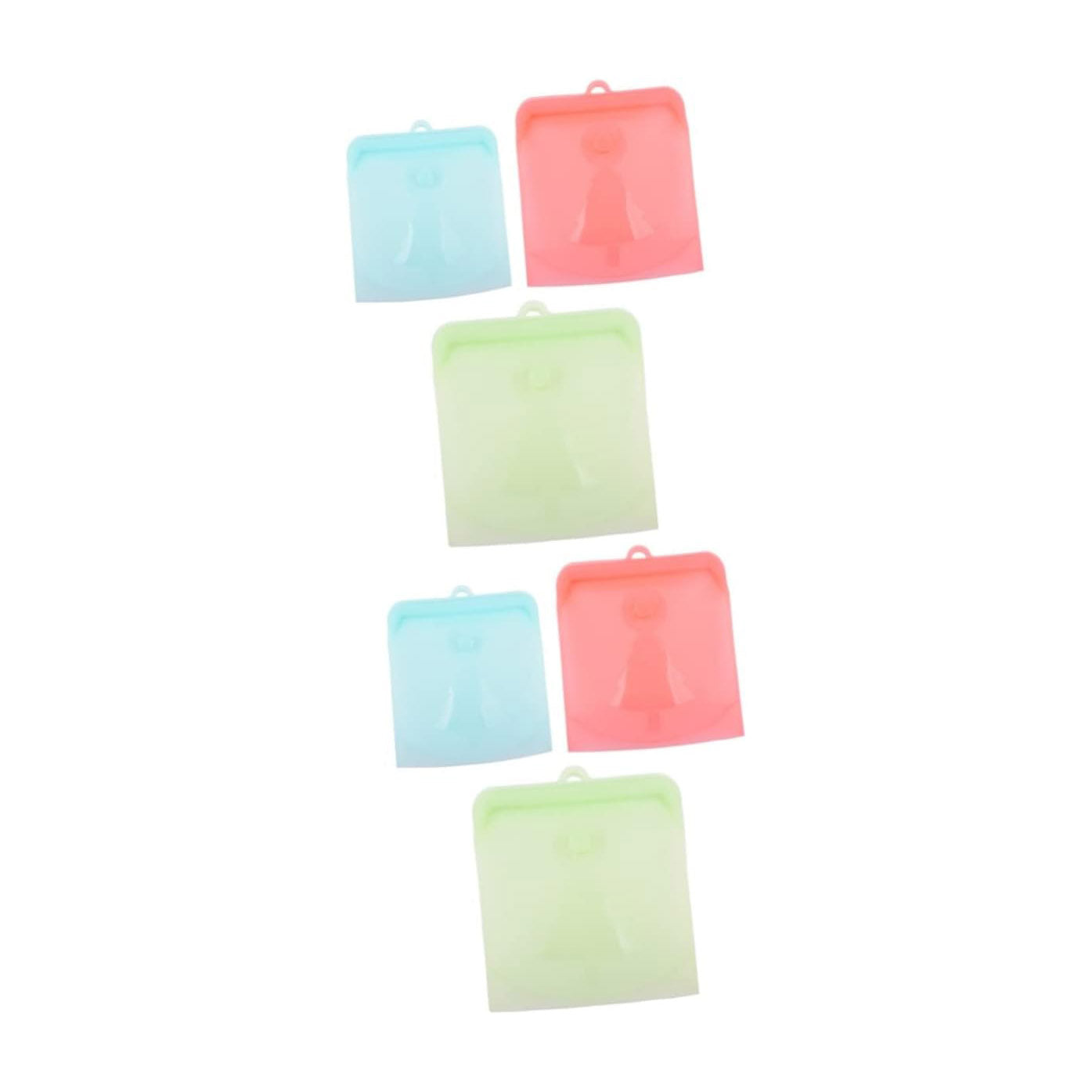 6 Pcs Silicone Storage Bag Sandwich Bags Reusable Freezer Bags Food Bags Reusable Food Bags Food Storage Bags Reusable Snack Bags for Kids Reusable Storage Bags Silicone Bags