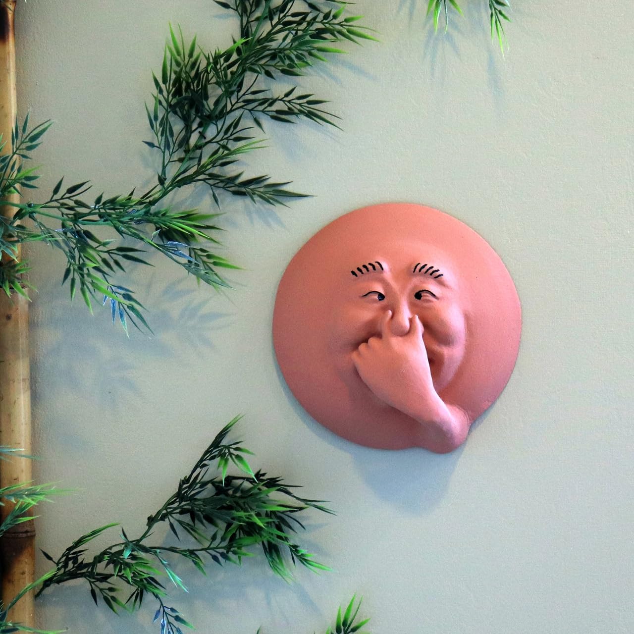 Green Vista Water Gardens Smelly Face Sam Funny Wall Bathroom Art Decor Humorous Sculpture Novelty Gift. Designed and Made in the USA