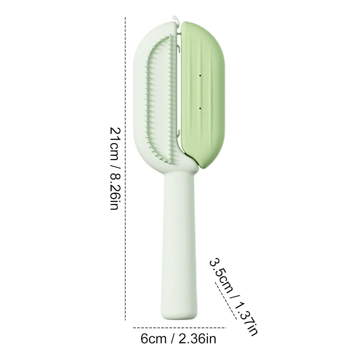 Cat Hair Remover Brush, Lightweight Pet 2 In 1 Grooming Comb,easy To Use Double-Sided Cleaning Brushes And Pet Accessories For Small, Medium, Large, Cats And Dogs, green