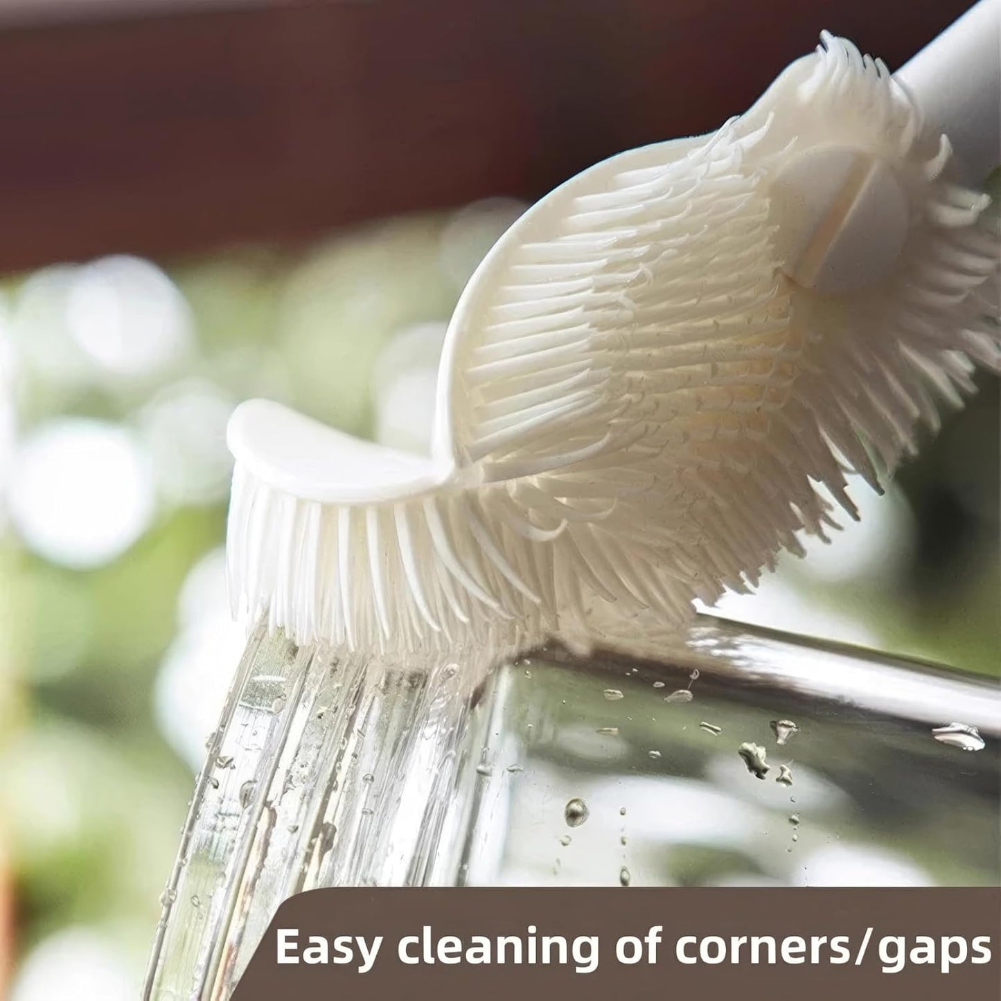 Cup Brush, Bottle Cleaning Brush, Stainless Steel Scrub Cleaner Brush with Long Handle, Flexible for Cleaning Sport Water Bottles, Coffee Mug, Cups (2 pcs)