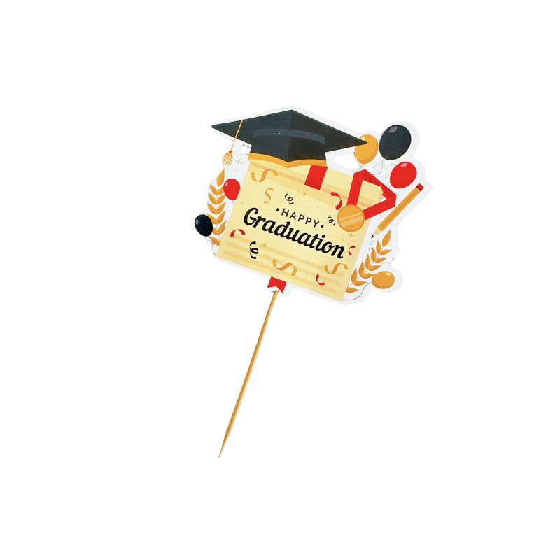 Graduation theme celebration cake topper color graduation cake decoration
