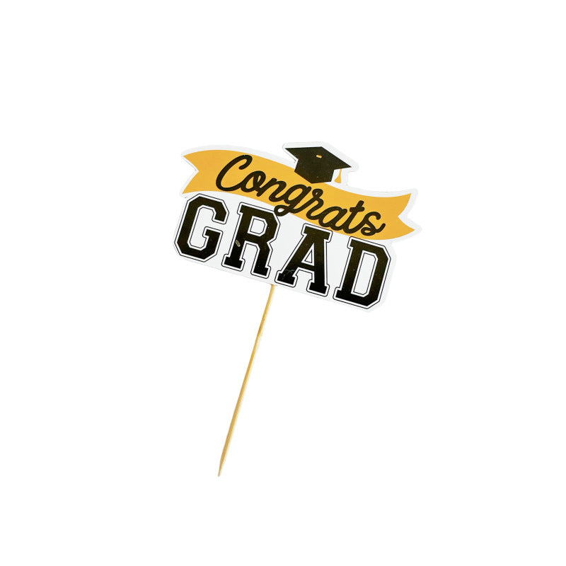 Graduation theme celebration cake topper color graduation cake decoration