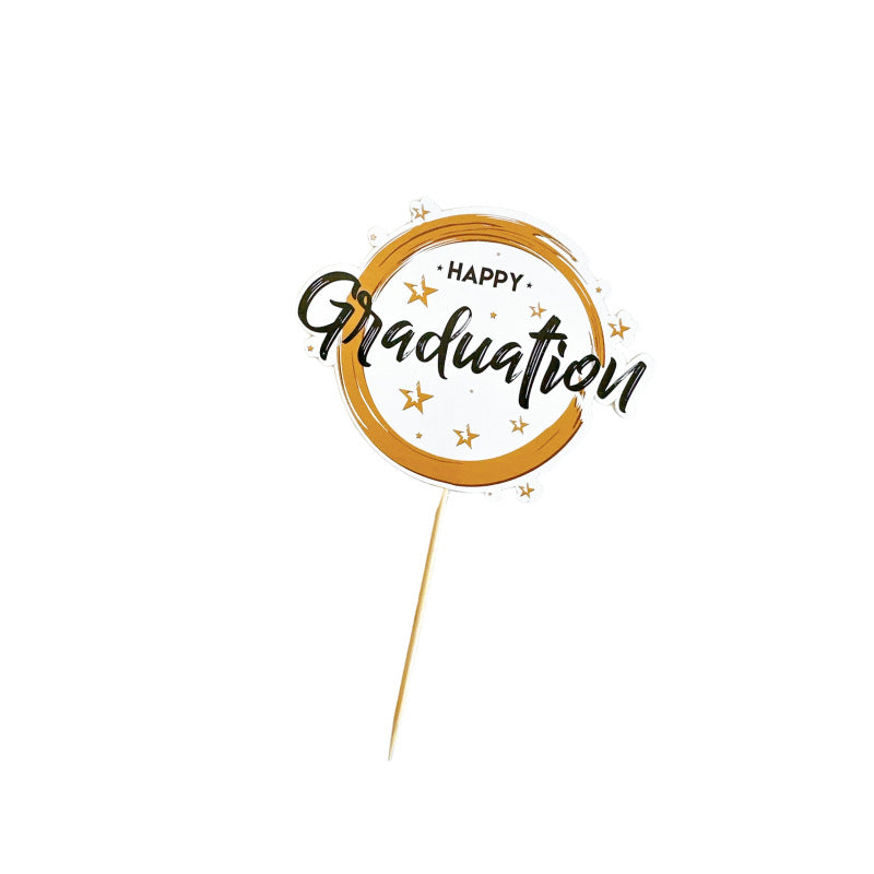Graduation theme celebration cake topper color graduation cake decoration
