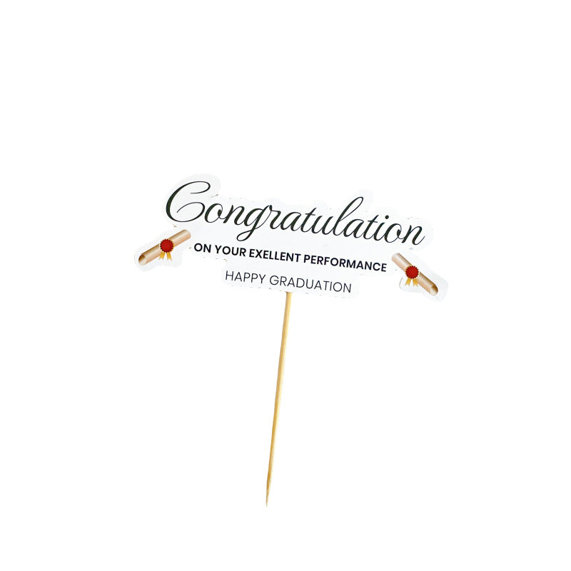 Graduation theme celebration cake topper color graduation cake decoration