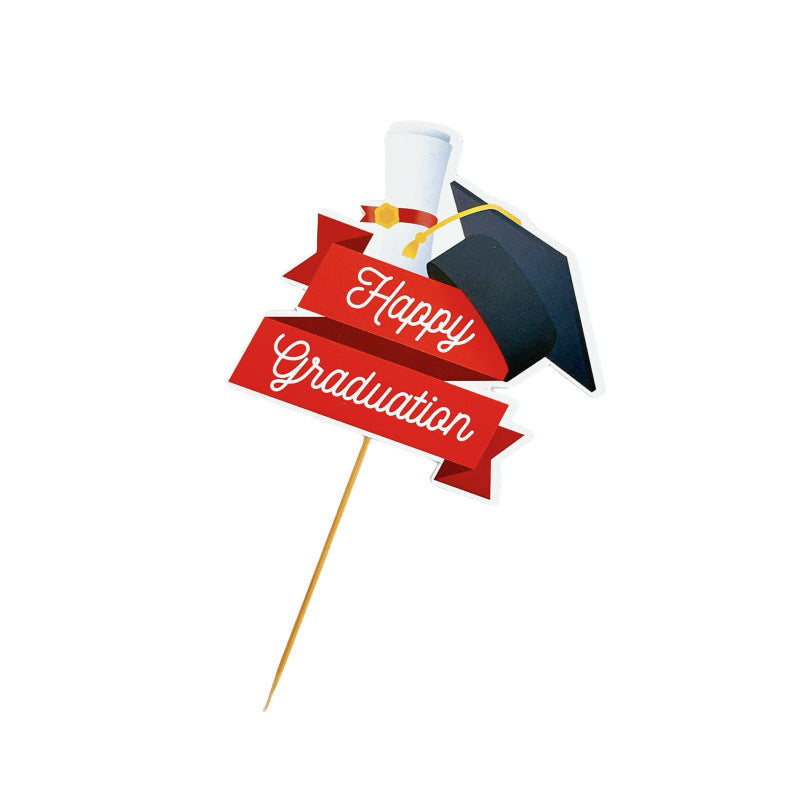 Graduation theme celebration cake topper color graduation cake decoration