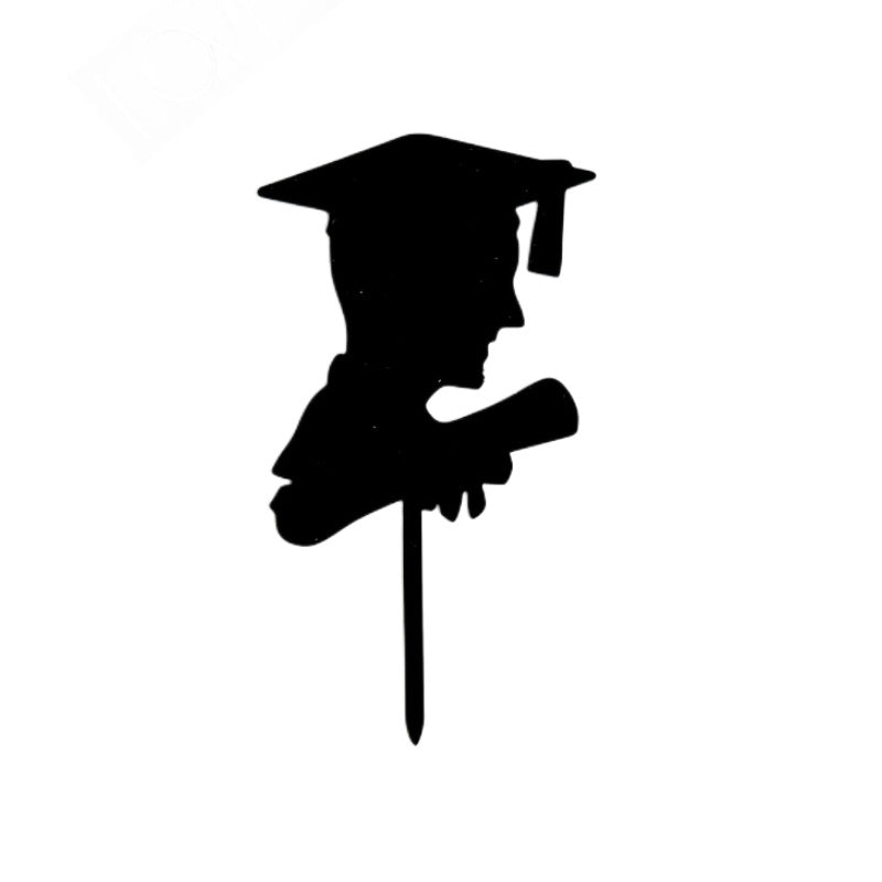 2025 Student Graduation Cupcake Toppers Black Class of 2025 Boys Girls Graduate Cap Cupcake Picks for 2025 Graduation Theme Party Cake Decorations Supplies
