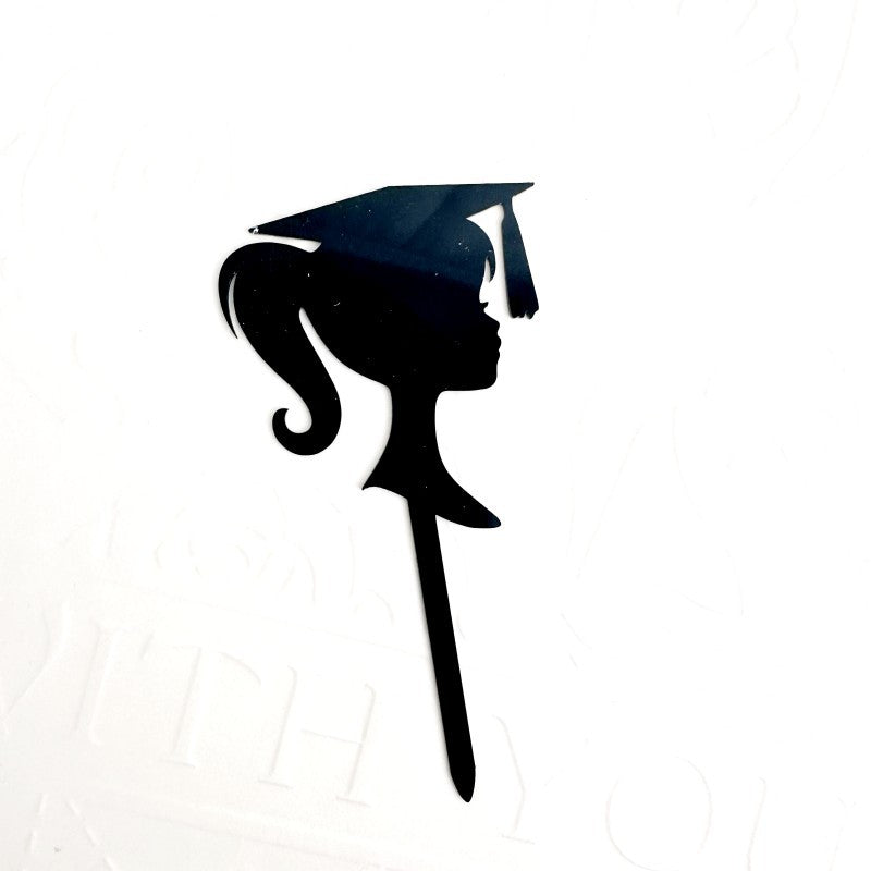 Female Phd Graduation Cake Insert Props Cake Decor Chic Cupcake Picks for Graduation Gatherings Mixed Style Celebration Supplies