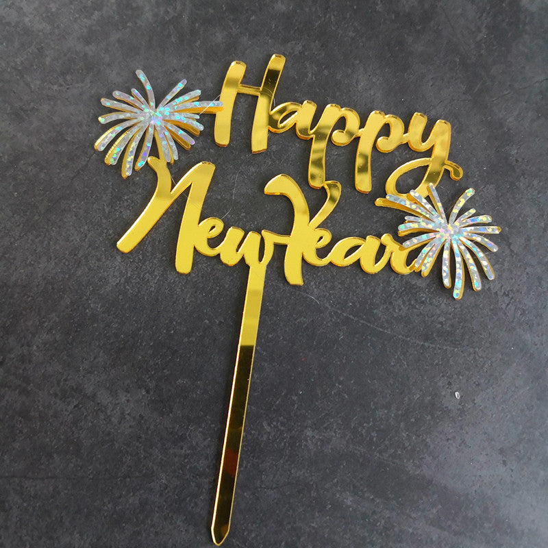 24pcs 6Pcs Happy New Year Acrylic Cake Topper Cheers To The New Year Cake Toppers Hello 2024 Cake Decoration Cheers 2024 Gold Cake Decorations Cake Decor for 2024 New Years Eve Cake Supplies