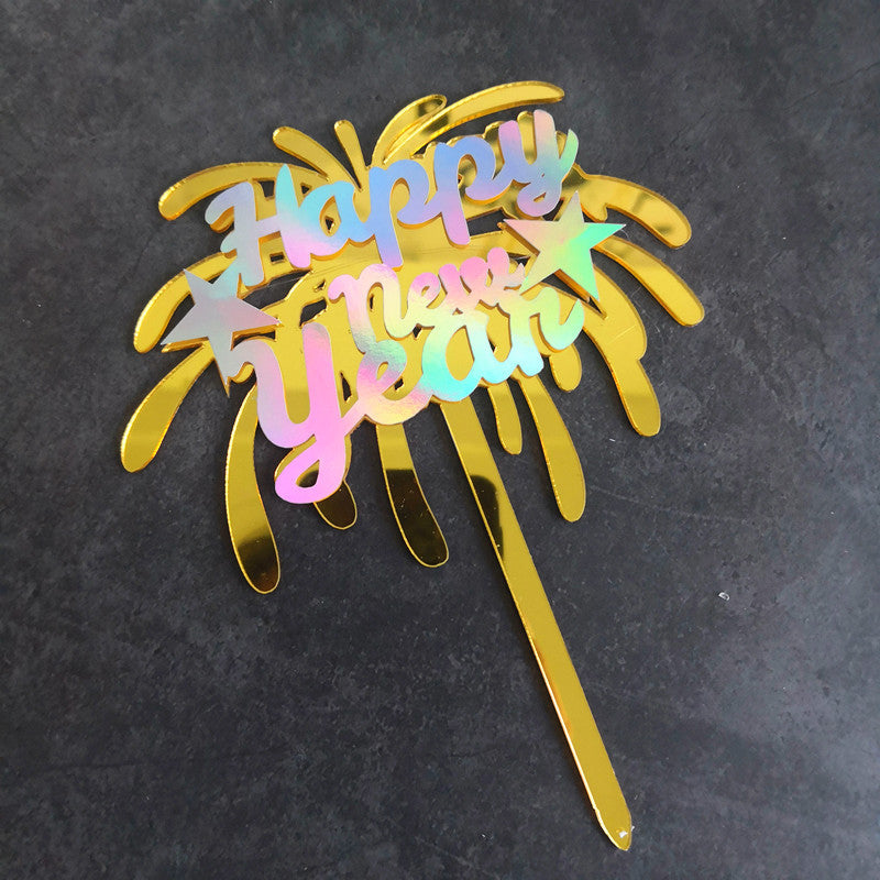 24pcs 6Pcs Happy New Year Acrylic Cake Topper Cheers To The New Year Cake Toppers Hello 2024 Cake Decoration Cheers 2024 Gold Cake Decorations Cake Decor for 2024 New Years Eve Cake Supplies