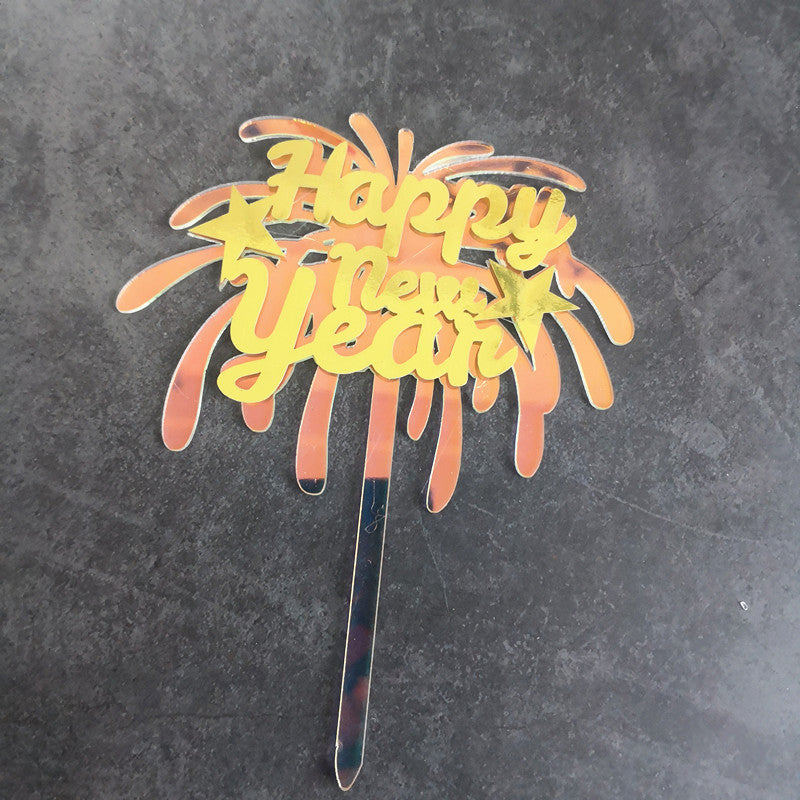 24pcs 6Pcs Happy New Year Acrylic Cake Topper Cheers To The New Year Cake Toppers Hello 2024 Cake Decoration Cheers 2024 Gold Cake Decorations Cake Decor for 2024 New Years Eve Cake Supplies