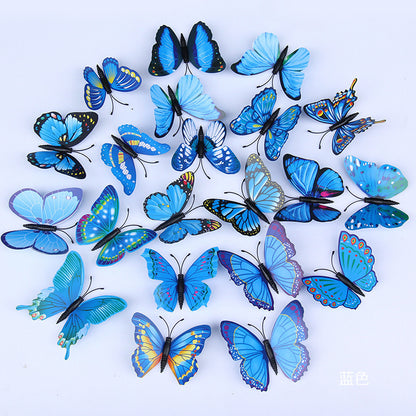 Small Butterfly Wall Stickers – Single-Layer Realistic Butterflies, Creative Magnetic Fridge Decals for Home, Garden & Gift Ideas