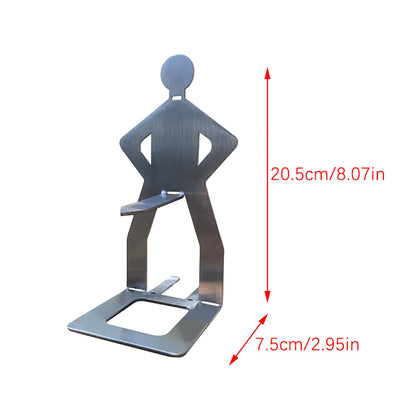3pcs Stainless Steel Sausage Roaster Set – Funny Standing Man Hot Dog Holder for BBQ, Camping & Outdoor Grilling Accessories