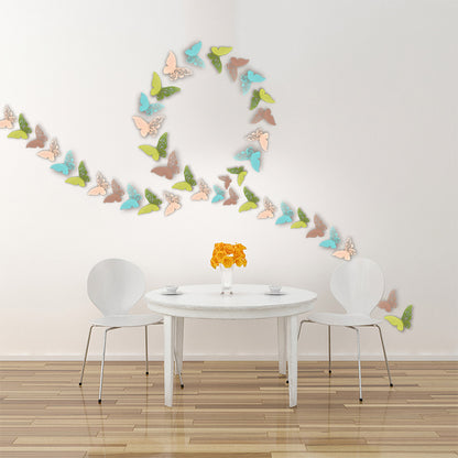 12pcs 3D Pearl-Embossed Butterfly Wall Decals - Elegant Hollow-Out Design for Wedding/Party Decor, Bedroom & Living Room Wall Art (Self-Adhesive, Reusable, Luxury Home Decor)