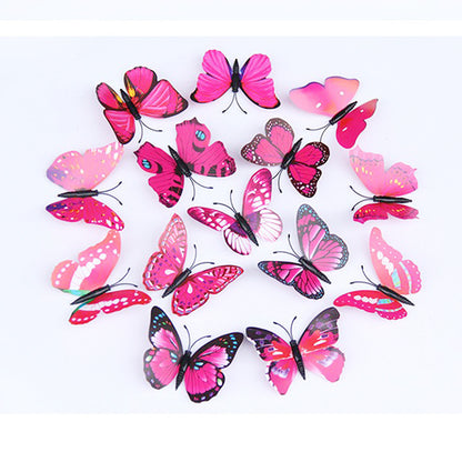 4.5cm Single-Layer Magnetic Mini Butterflies - 3D Realistic Wall Decor for Living Room, Bedroom, Dorm & Restaurant Decoration