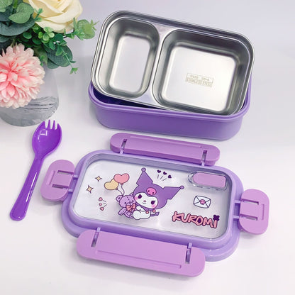Stainless Steel Bento Box for Students - 3-Layer Insulated Lunch Container with Carrier Bag (Leakproof & Microwave Safe)