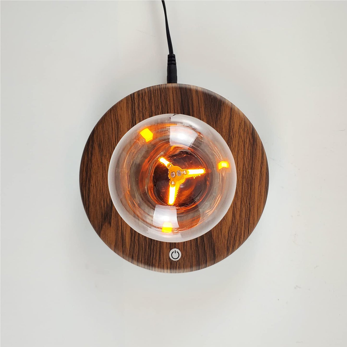 Floating Bulb Lamp - Magnetic Floating LED Desk Lamp & Table Night Light - Automatic Rotating Light for Unique Gifts & Home Office Decor