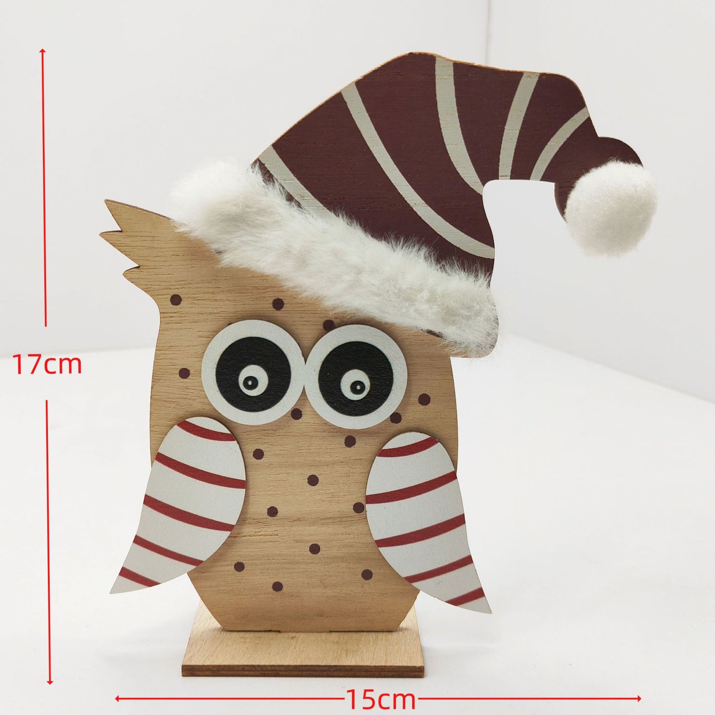 Nordic Wooden Reindeer Christmas Ornament - Handcrafted Table Centerpiece for Holiday Decor