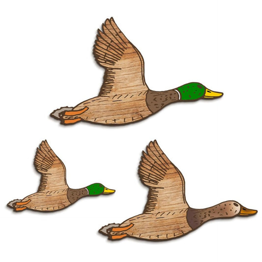 Rustic Wooden Duck Wall Art - Farmhouse Decor for Living Room, Classroom & Cottage Style Hanging Ornament
