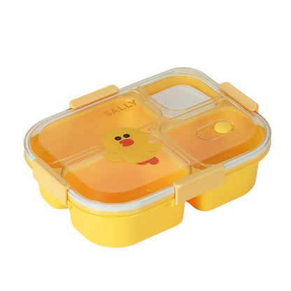 Brown Bear Thermal Lunch Box Set - Insulated 3-Layer Food Container with Carry Bag (Leakproof & Dishwasher Safe)