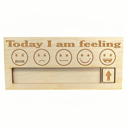 Wooden Emotion Weather Board - Whimsical Desktop Decor & Expressive Gift